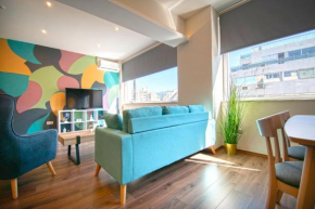 Abstract Flat With Urban View